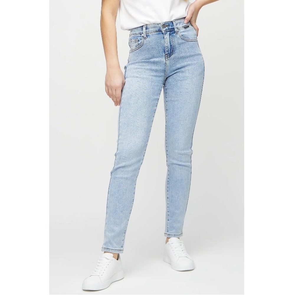 Perfect Jeans Women's Waves Light Blue Slim Denim Jeans Size M/L30 NWT